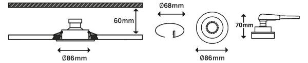 Briloner 7148-032-SADA 3xLED Stmievateľné kúpeľňové svietidlo 1xGU10/5W/230V IP23