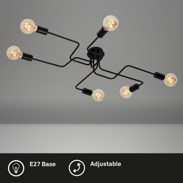 Briloner 2887-065 - Prisadený luster FARETTO 6xE27/60W/230V