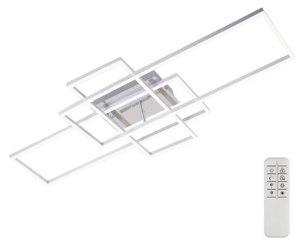 Brilo - LED Stmievateľný prisadený luster FRAME LED/51W/230V chróm + DO