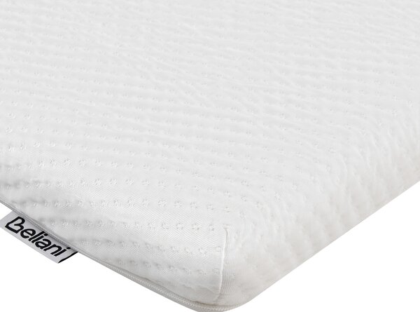 Vrchný matrac biela latex pena polyesterový poťah 90 x 200 cm topper podložka na posteľ spálňa