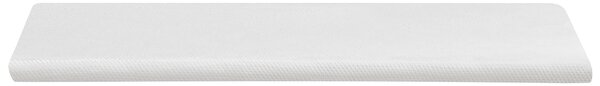 Vrchný matrac biela latex pena polyesterový poťah 90 x 200 cm topper podložka na posteľ spálňa