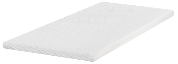 Vrchný matrac biela latex pena polyesterový poťah 90 x 200 cm topper podložka na posteľ spálňa