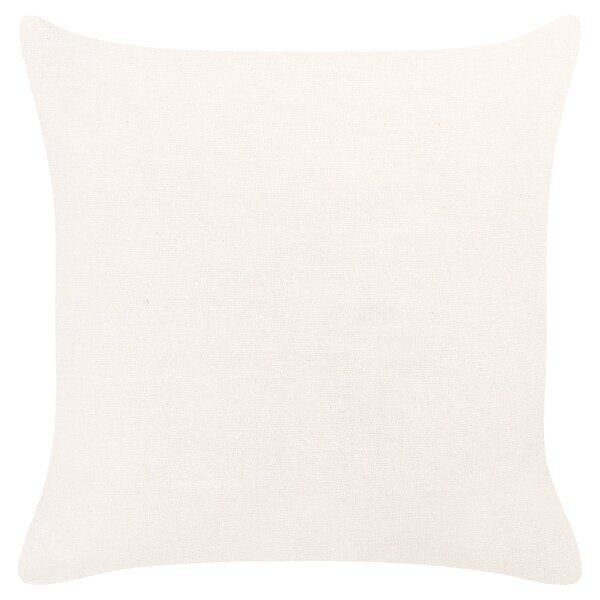 Sada 2 dekoratívnych vankúšov oranžová a zelená polyester 45 x 45 cm vzor papáje štvorcový letný motív dekoračný doplnok