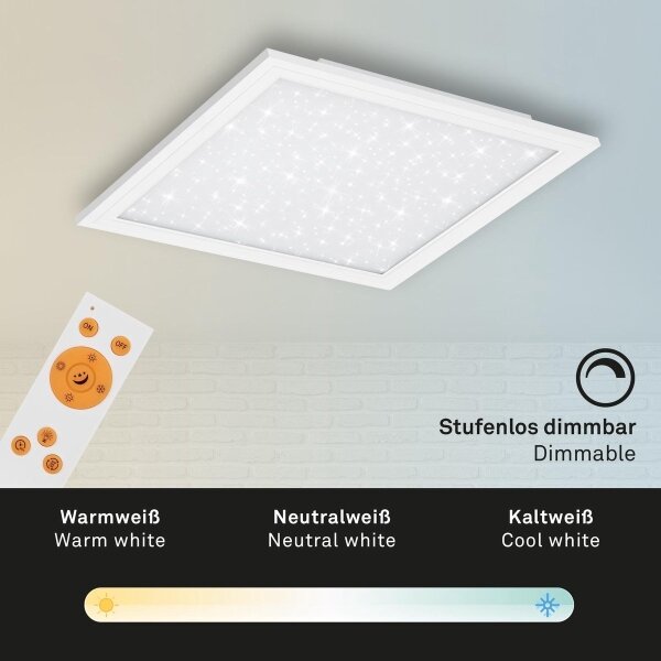 Briloner 7301-016 - LED Stmievateľné stropné svietidlo STARRY SKY LED/18W/230V+ DO