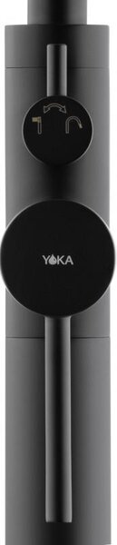 Erga Monte, voľne stojaca vaňová batéria h-1130, čierna matná, ERG-YKA-BP.MONTE-BLK