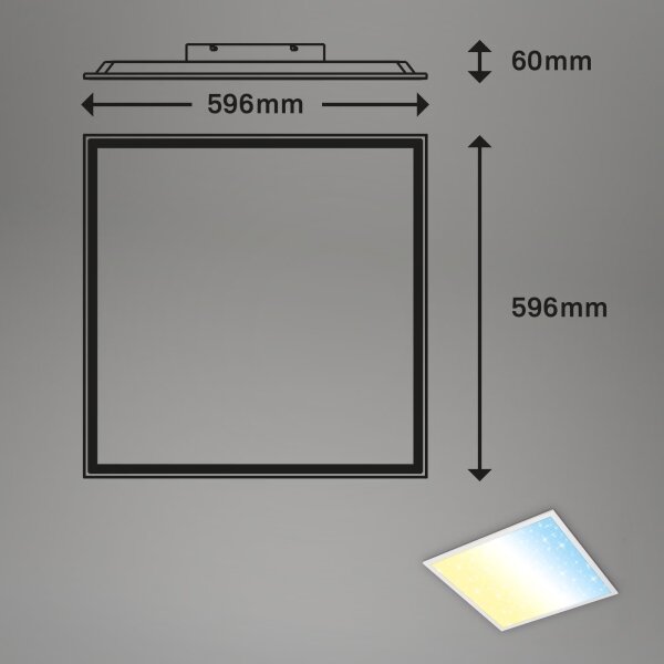Briloner 7303-016 - LED Stmievateľné stropné svietidlo STARRY SKY LED/36W/230V+ DO