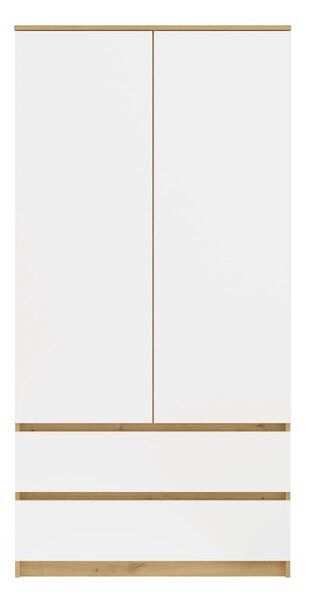 TP Living Šatníková skriňa MALWA I 90 cm dub artisan/biela