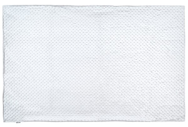 Obliečka na záťažovú prikrývku biela polyesterová tkanina 100 x 150 cm bodkovaný vzor moderný dizajn textil spálňa
