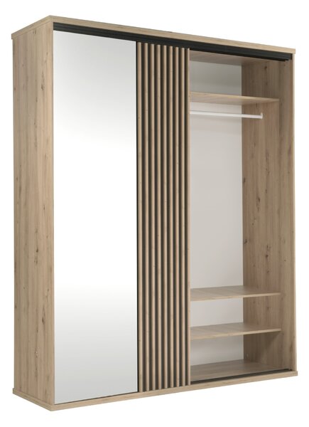 Vivaldi Šatníková skriňa Moderno so zrkadlom 179 cm dub Artisan