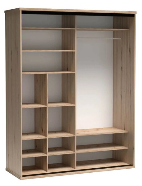 Vivaldi Šatníková skriňa Moderno so zrkadlom 179 cm dub Artisan