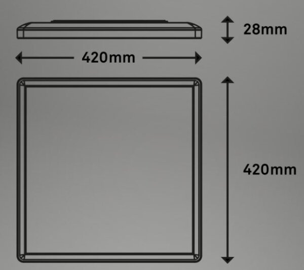 Briloner 7091-416 - LED RGBW Stmievateľné stropné svietidlo SLIM LED/22W/230V + DO