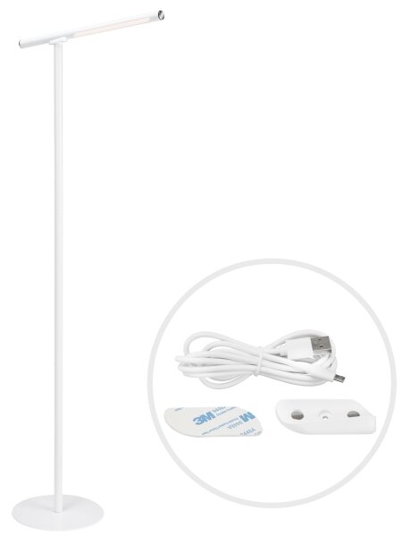 Briloner 1384-016 - LED Stmievateľná dotyková stojacia lampa 2v1 LED/2,3W/5V