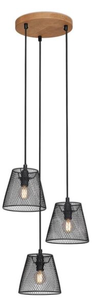 Briloner 4074-035 - Luster na lanku TAUNUS 3xE14/40W/230V kaučukovník