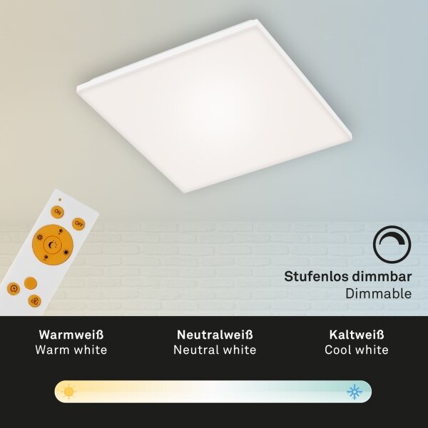 Briloner 7378-116 - LED Stmievateľné stropné svietidlo FRAMELESS LED/24W/230V + DO