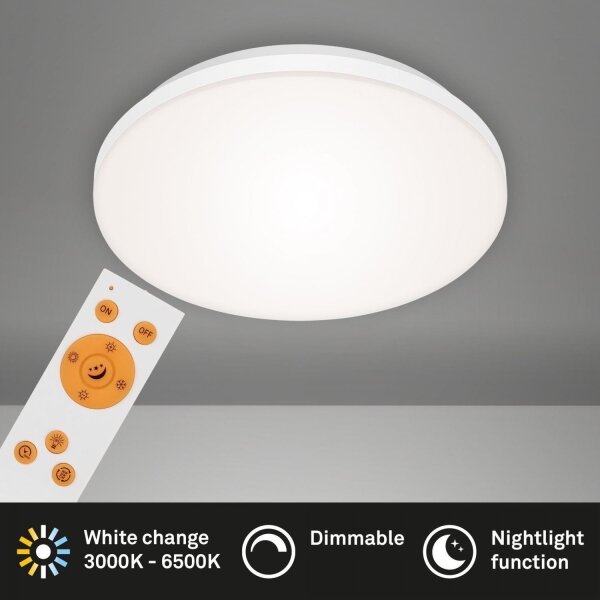 Briloner 7377-016 - LED Stmievateľné stropné svietidlo LED/12W/230V 3000-6500K