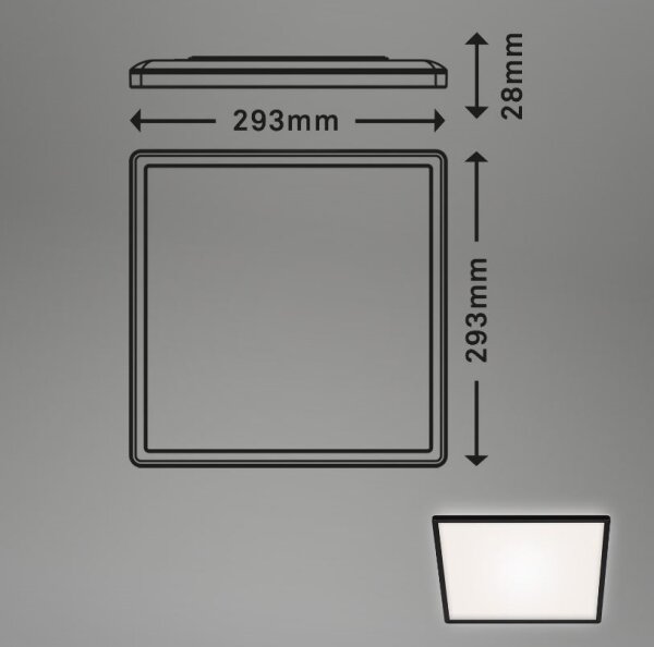 Briloner 7156-415 - LED Stropné svietidlo SLIM LED/18W/230V