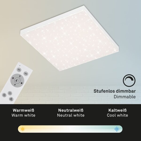 Briloner 7381-116 - LED Stmievateľné stropné svietidlo STARRY SKY LED/24W/230V+ DO