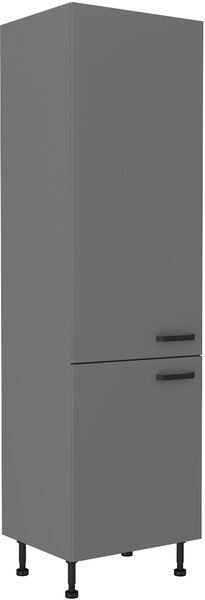 Potravinová vstavaná skriňa na chladničku Nesia 60 LO-215 2F (Antracit). Vlastná spoľahlivá doprava až k Vám domov. 1049717
