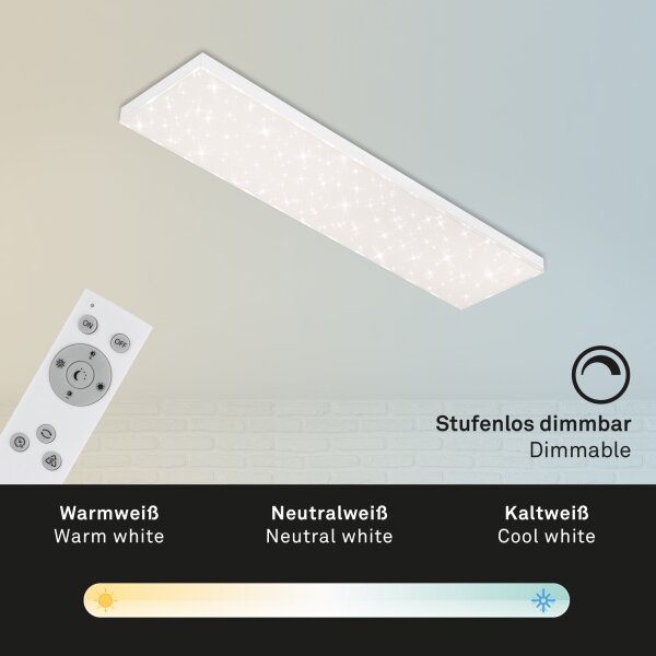 Brilo - LED Stmievateľné stropné svietidlo STARRY SKY LED/24W/230V 3000-6500K + DO