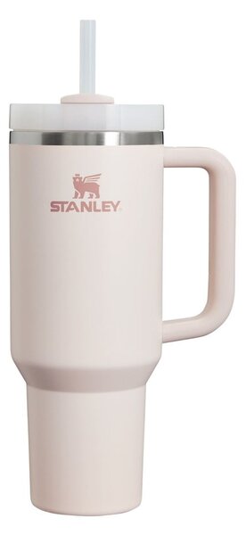 Svetloružová termoska so slamkou z nehrdzavejúcej ocele 1,18 l Quencher H2.0 FlowState Tumbler Rose Quartz – Stanley