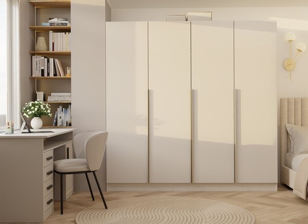 TP Living Šatníková skriňa SENSO 4D 200 cm kašmírová
