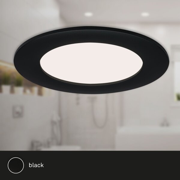 Brilo - SADA 3x LED kúpeľňových zapustených svietidiel FLAT LED/6W/230V IP44