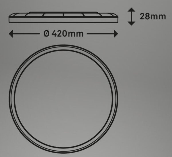 Briloner 7080-015 - LED Stmievateľné svietidlo SLIM LED/22W/230V 2700-6500K + DO