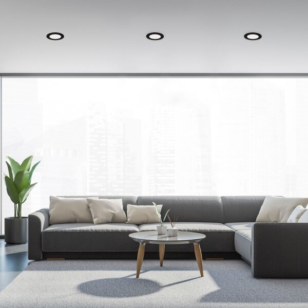 Brilo - SADA 3x LED kúpeľňových zapustených svietidiel FLAT LED/6W/230V IP44
