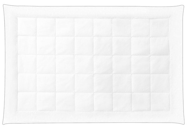 Posteľná prikrývka teplá biela celoročná bavlnená 135 x 200 cm univerzálna vhodná pre alergikov