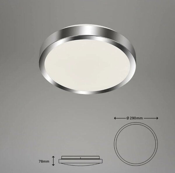 Briloner - LED Kúpeľňové stropné svietidlo SPLASH LED/15W/230V IP44
