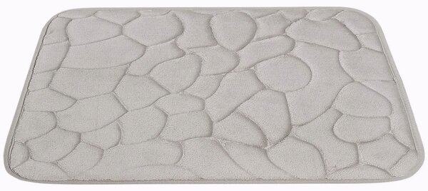 BO-MA, Protišmyková kúpeľňová predložka 3D 133 sand, 50x80, šedá, kúpeľňa