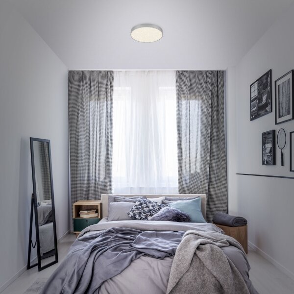 Briloner 7073-414 -LED Stropné svietidlo STAR SKY LED/16W/230V pr. 21 cm strieborná