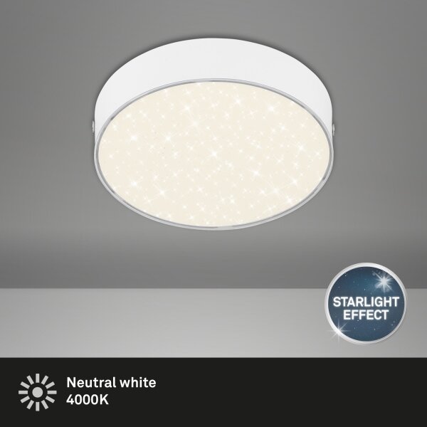 Briloner 7072-416 - LED Stropné svietidlo STAR SKY LED/11W/230V pr. 15 cm biela