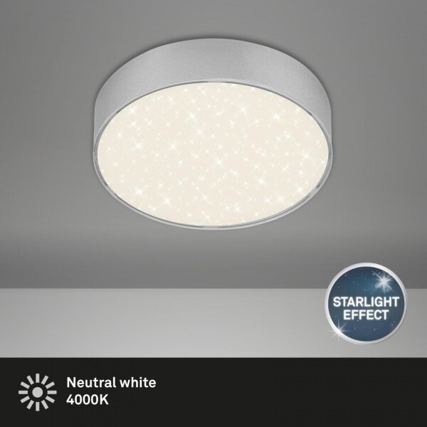 Briloner 7072-414 -LED Stropné svietidlo STAR SKY LED/11W/230V pr. 15 cm strieborná