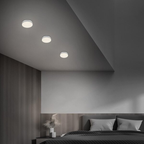 Briloner 7072-414 -LED Stropné svietidlo STAR SKY LED/11W/230V pr. 15 cm strieborná