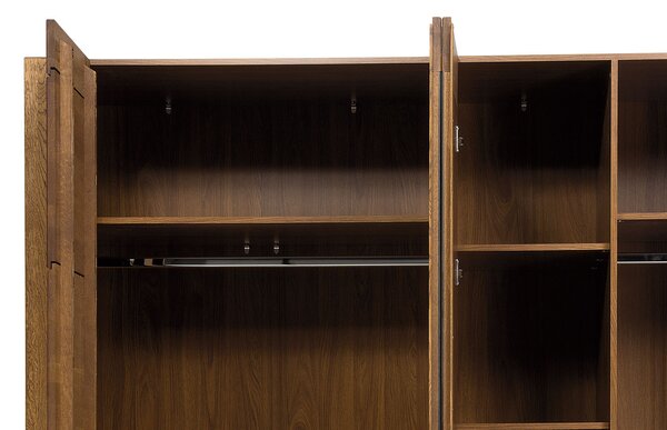 Szynaka Šatníková skriňa Velvet II 77 205 cm z masívu dub rustikálny