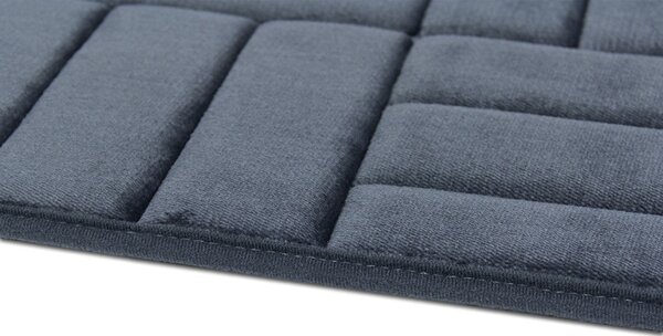 BO-MA , Protišmyková kúpeľňová predložka 3D 667 dark grey, 50x80, šedá, kúpeľňa