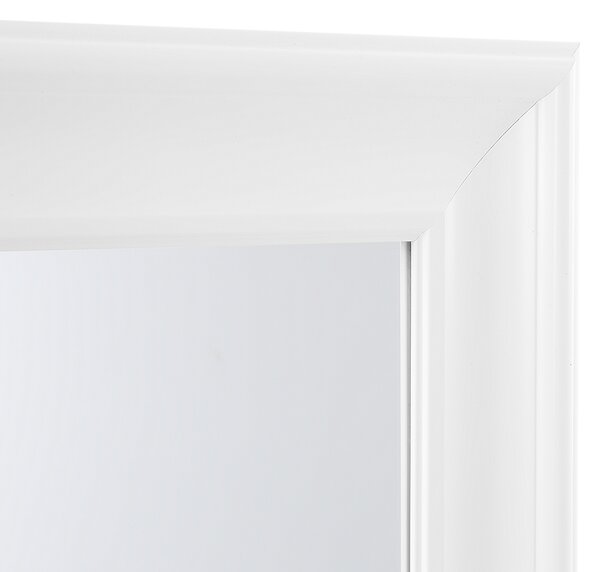Závesné nástenné zrkadlo biele 51 x 141 cm syntetický materiál minimalistický dizajn škandinávsky štýl