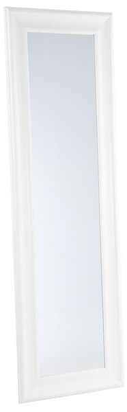 Závesné nástenné zrkadlo biele 51 x 141 cm syntetický materiál minimalistický dizajn škandinávsky štýl