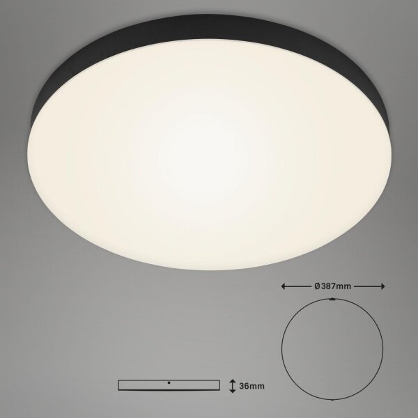 Briloner 7068-015 - LED Stropné svietidlo FLAME LED/24,5W/230V 3000K čierna