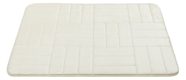 BO-MA, Protišmyková kúpeľňová predložka 3D 667 cream, 50x80, biela, kúpeľňa