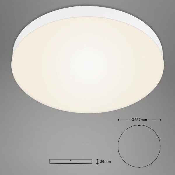 Briloner 7068-016-LED Stropné svietidlo FLAME LED/24,5W/230V 3000K pr. 38 cm biela