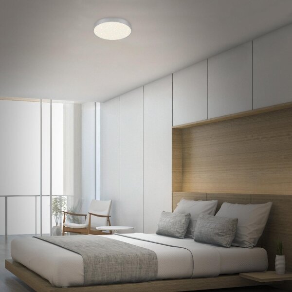 Briloner 7074-414 -LED Stropné svietidlo STAR SKY LED/21W/230V pr. 28 cm strieborná