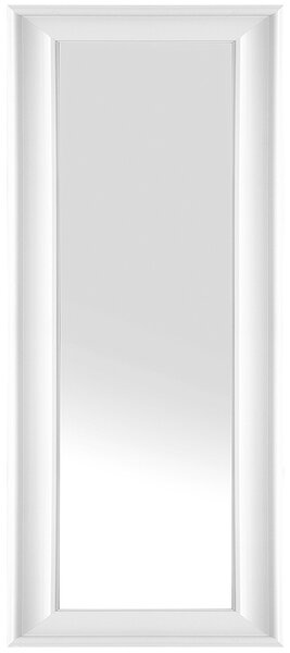 Závesné nástenné zrkadlo biele 51 x 141 cm syntetický materiál minimalistický dizajn škandinávsky štýl