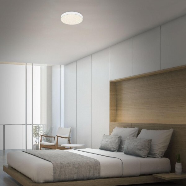 Briloner 7073-416 - LED Stropné svietidlo STAR SKY LED/16W/230V pr. 21 cm biela