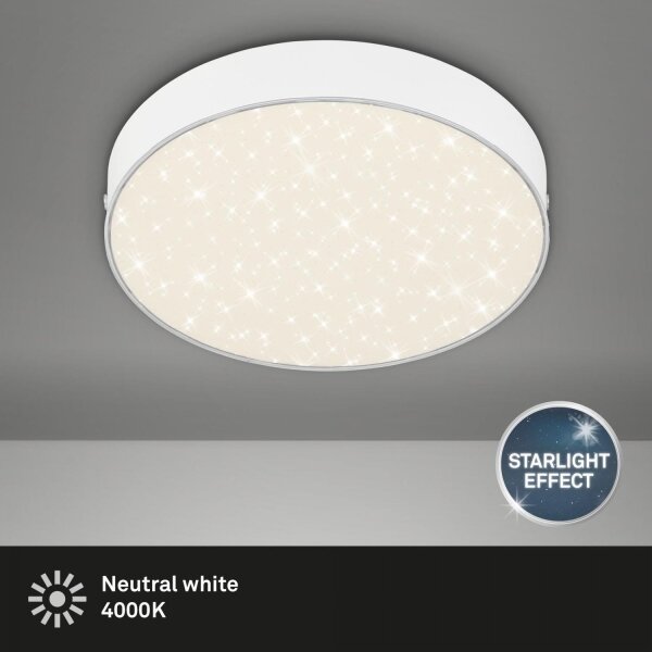 Briloner 7073-416 - LED Stropné svietidlo STAR SKY LED/16W/230V pr. 21 cm biela