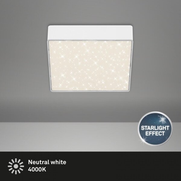 Briloner 7076-416 - LED Stropné svietidlo STAR SKY LED/11W/230V 15x15 cm biela