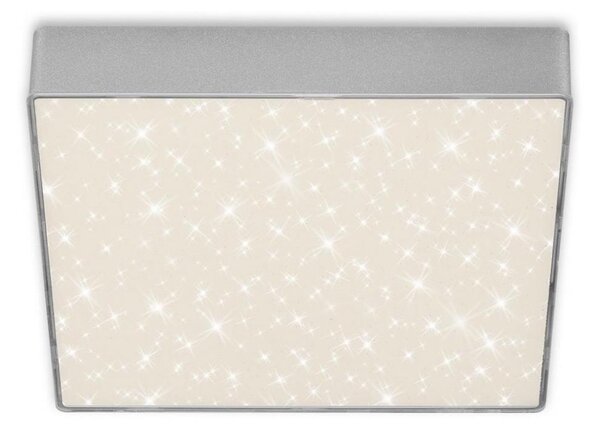 Briloner 7077-414 - LED Stropné svietidlo STAR SKY LED/16W/230V 21x21 cm strieborná