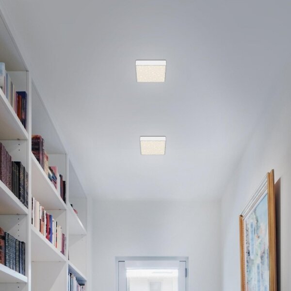 Briloner 7076-416 - LED Stropné svietidlo STAR SKY LED/11W/230V 15x15 cm biela