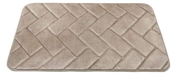 BO-MA, Protišmyková kúpeľňová predložka 3D 7288 beige, 50x40, béžová, kúpeľňa